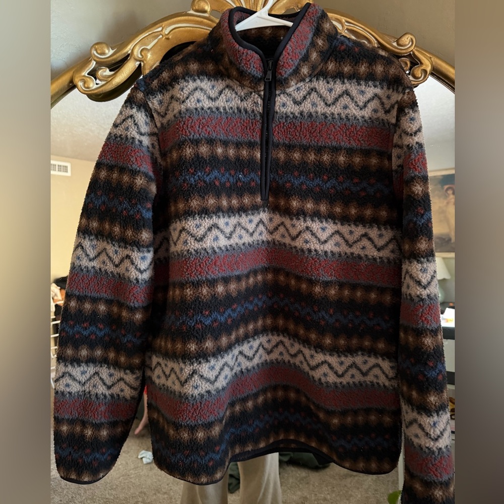 Old Navy Men’s Sherpa Quarter Zip Pullover